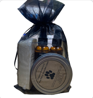 Pet Gift Set - Paw Lotion - Dog Calming Spray - Doggy Cologne -  Shampoo Bar