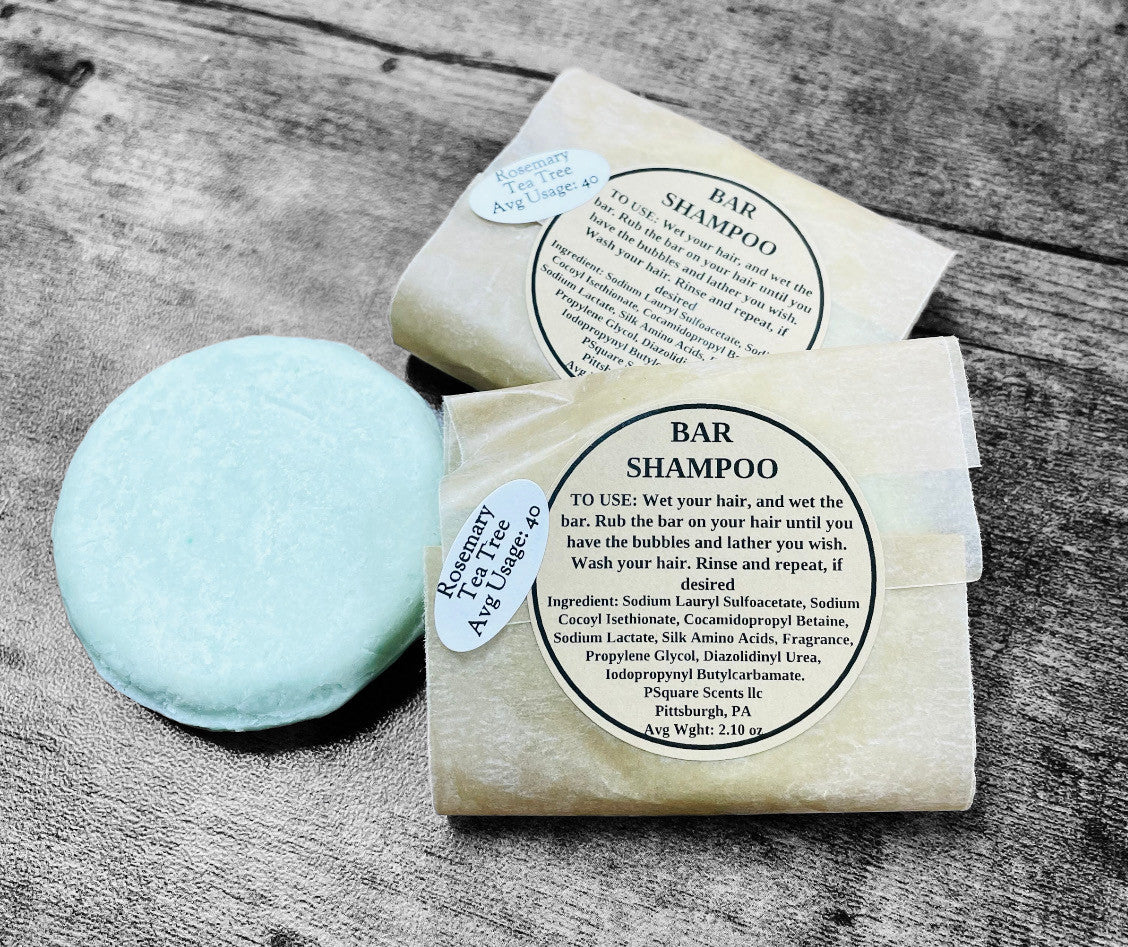 Bar Shampoo - Tea Tree & Rosemary Essential Oil's