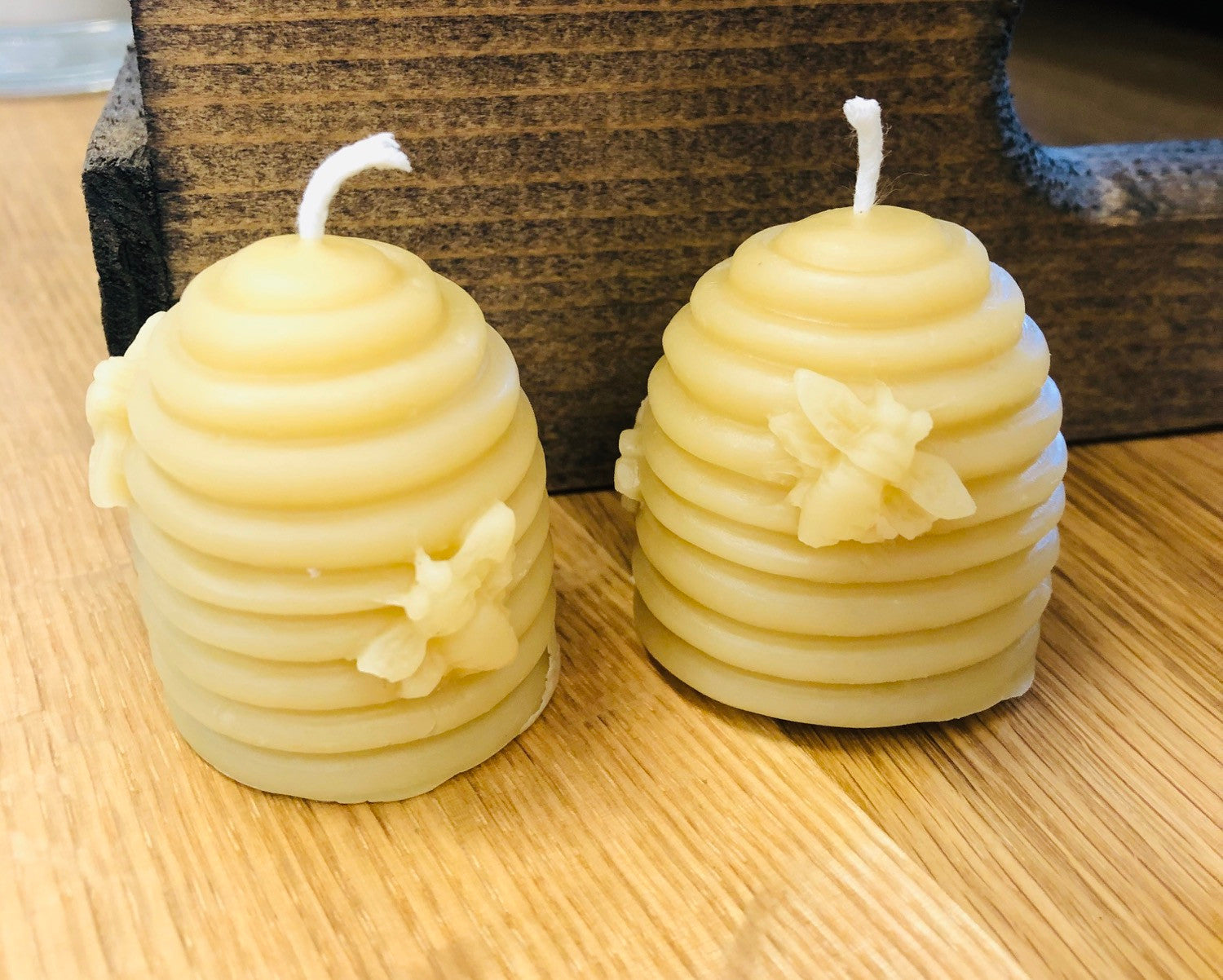 100% Pure Natural Yellow Beeswax Votive Hives