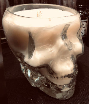 Skull Candle 11 ounce ribbon wick