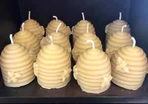 100% Pure Natural Yellow Beeswax Votive Hives