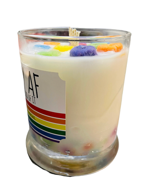 GAY AF Soy Pride Candle for Fun, Friends, LGBTQ, Novelty, Proud, Humor