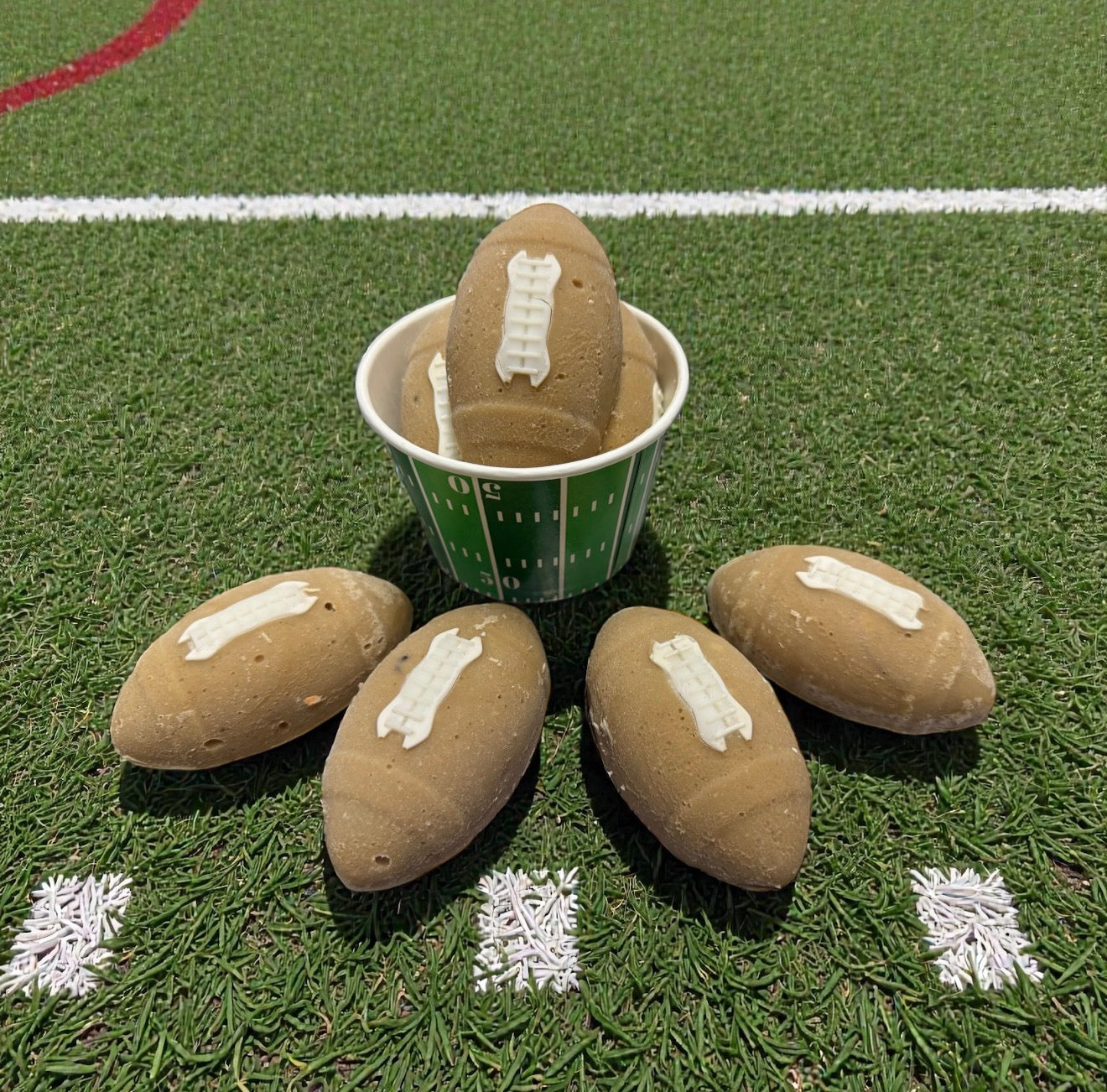 'Game Day Football Soap Set (4-Pack Novelty Soap Gift | Cold Process | 7.2 oz)