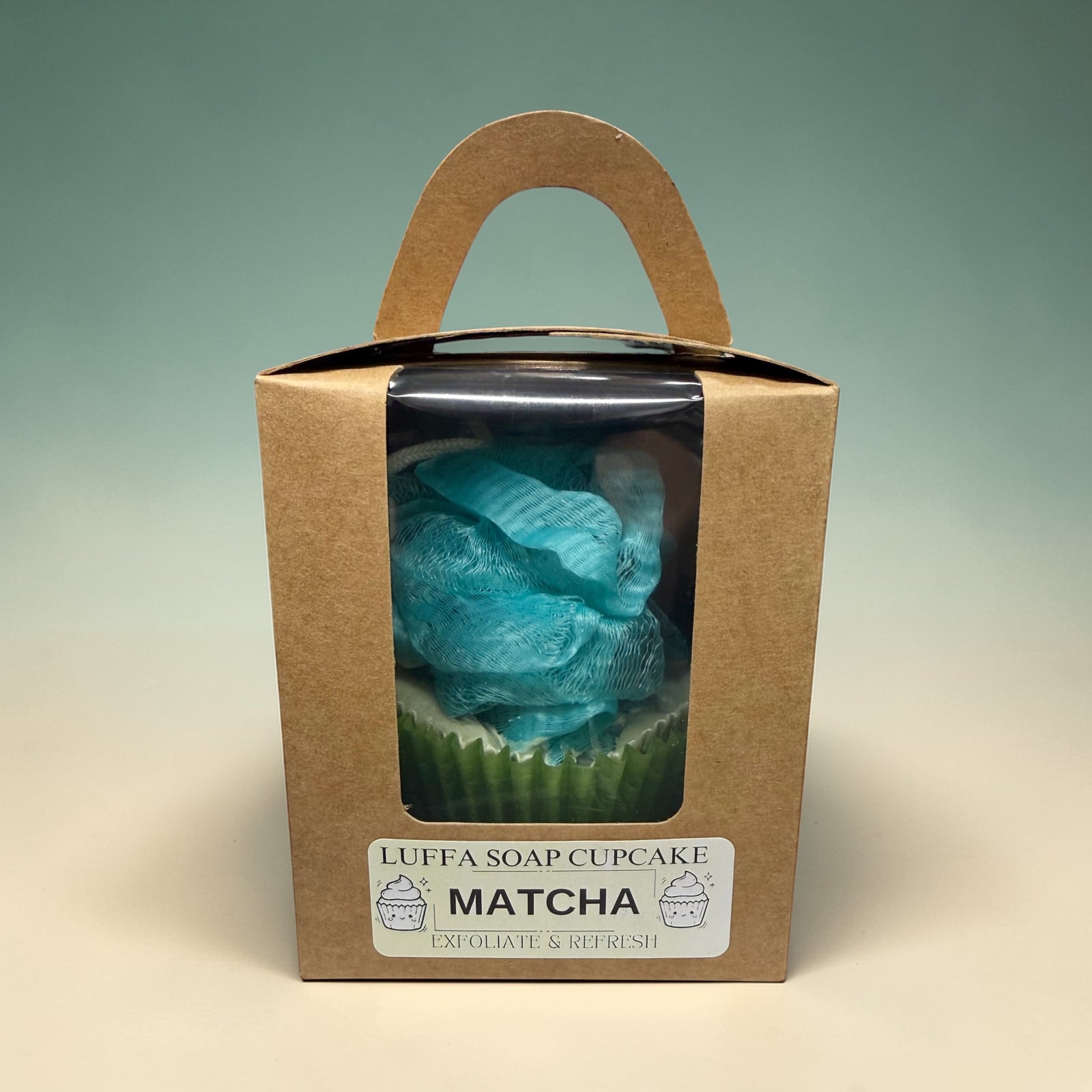 'Loofah Cupcake Soap (Exfoliating Loofah Soap | Cold Process | 5.5–6.5 oz)