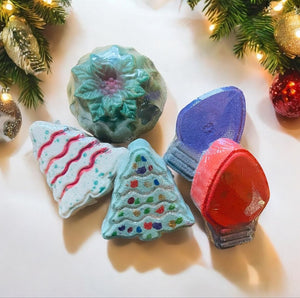 "Holiday" Bath Bombs - Novelty Fizzies & Fun Shapes