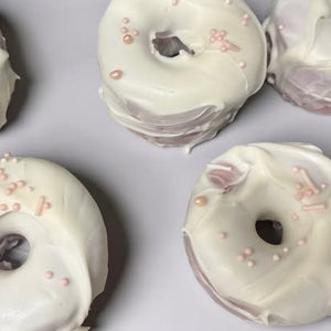 Donut Soap | Handmade Cold Process Soap | Artisan Bath Bar | Moisturizing Soap | 5–5.5 oz | Pink Sugar, Vanilla, Rose & More