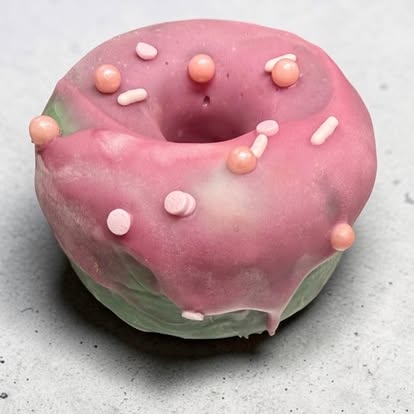 Donut Soap | Handmade Cold Process Soap | Artisan Bath Bar | Moisturizing Soap | 5–5.5 oz | Pink Sugar, Vanilla, Rose & More