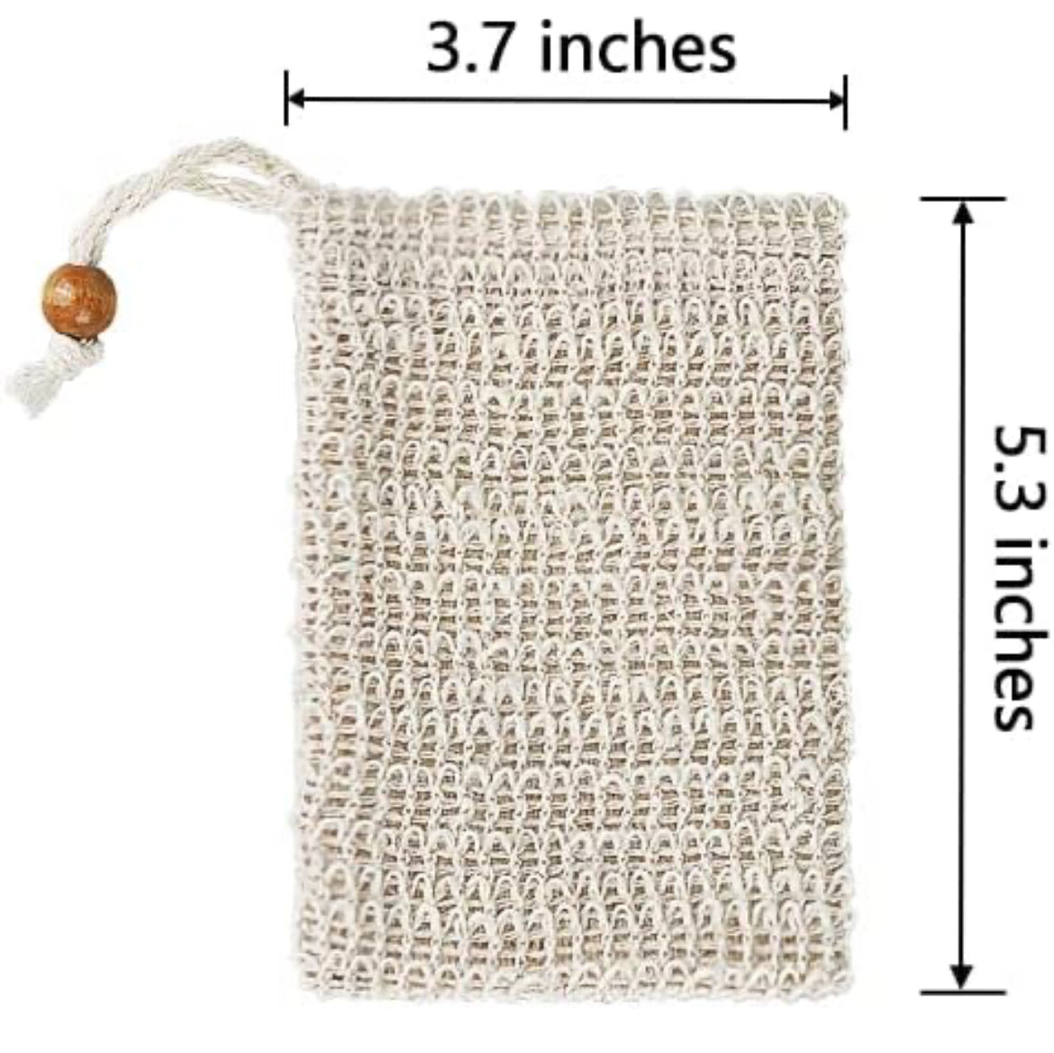 Exfoliating mesh Soap Bags 100% natural