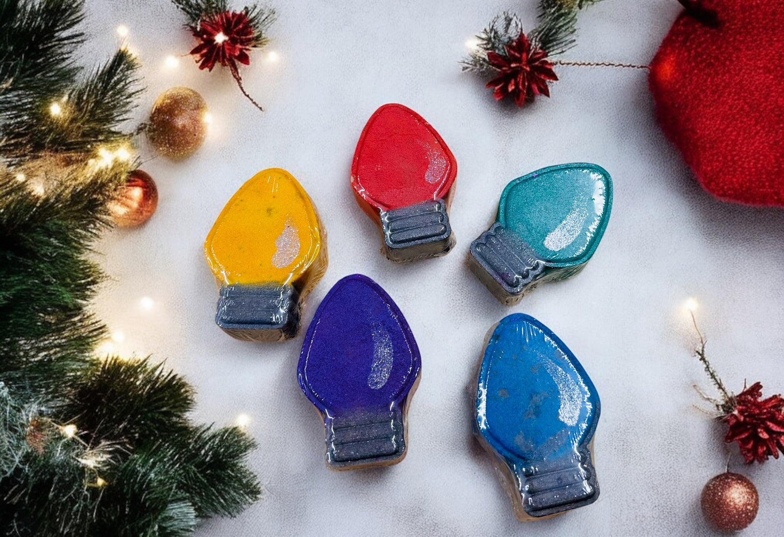 Holiday Bath Bombs - Novelty Fizzies & Fun Shapes