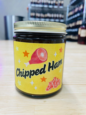 Chipped Chopped Ham Candle - Novelty Soy Wax Candle - Funny Smoked Maple Meat Candle