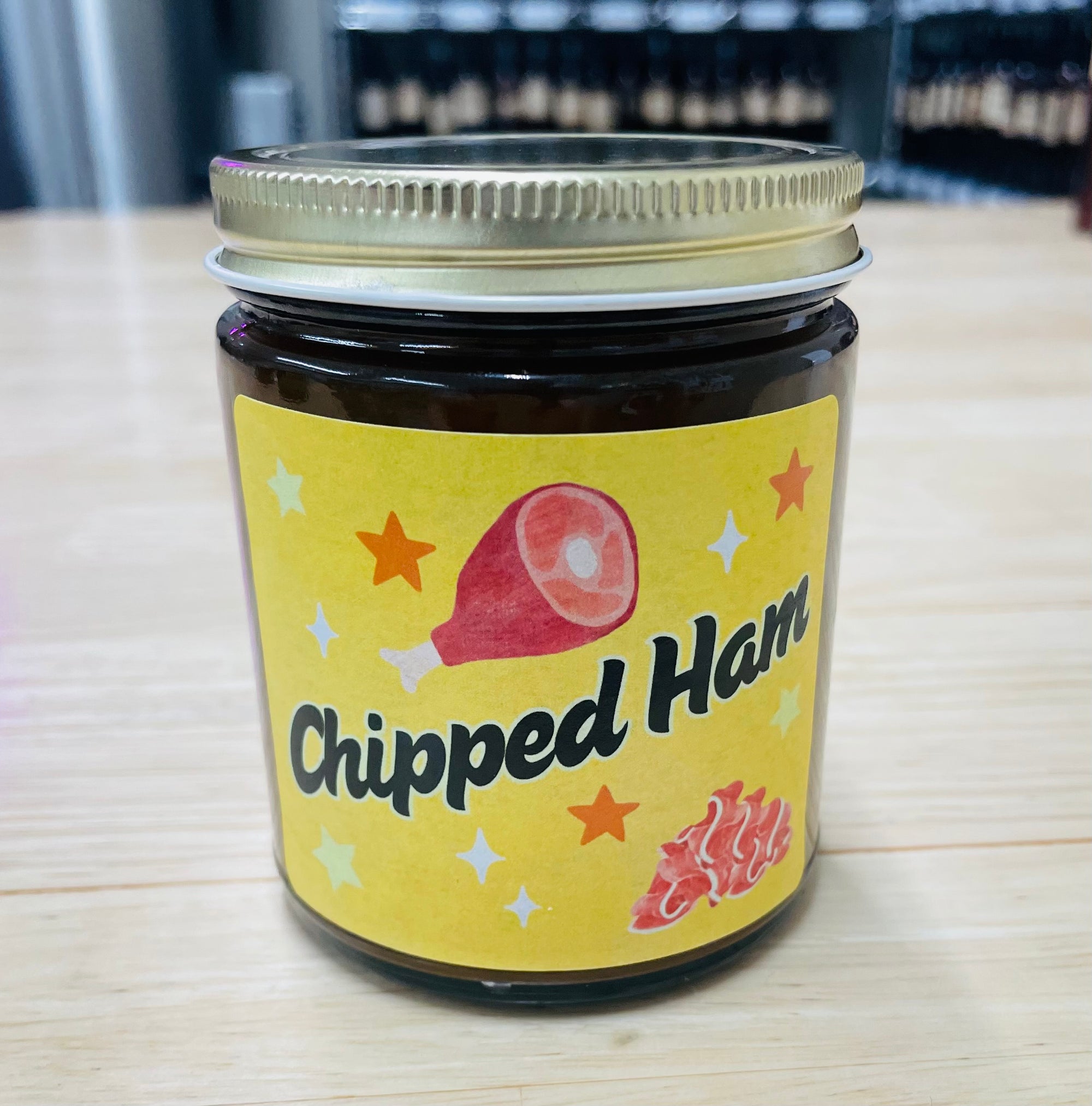 Chipped Chopped Ham Candle - Novelty Soy Wax Candle - Funny Smoked Maple Meat Candle