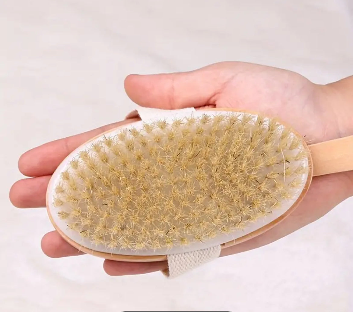 Long Wooden Handle Back Scrubber