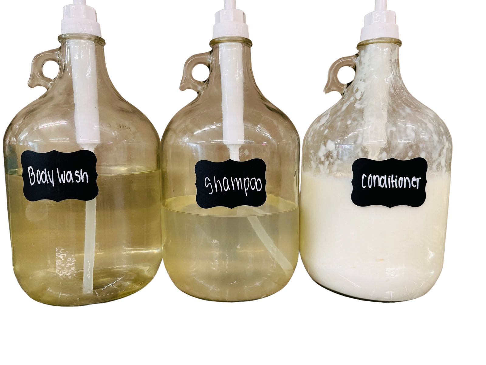 Body Wash, Shampoo, Conditioner