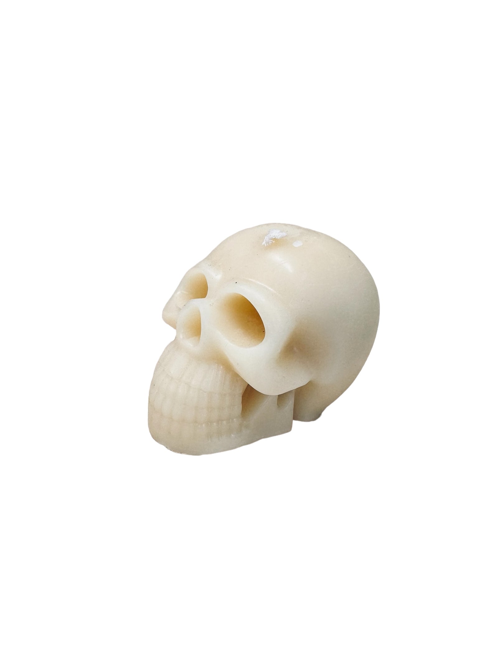 Handmade Beeswax Skull Candle | Pure Beeswax Gothic Pillar Candle | Natural Artisan Candle