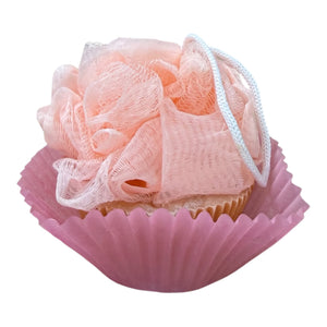Loofah Cupcake Soap (Exfoliating Loofah Soap | Cold Process | 5.5–6.5 oz)