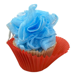 Loofah Cupcake Soap (Exfoliating Loofah Soap | Cold Process | 5.5–6.5 oz)