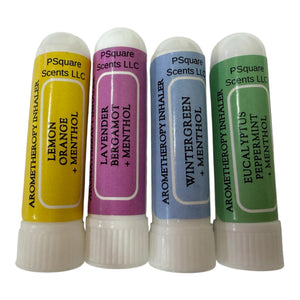 Essential Oil Nasal Inhalers | Aromatherapy Inhalers with Pure Essential Oils & Menthol