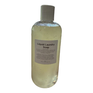 Liquid Laundry Soap – Plant-Based Coconut Cleanser – Low Suds HE Friendly Detergent – 16 oz