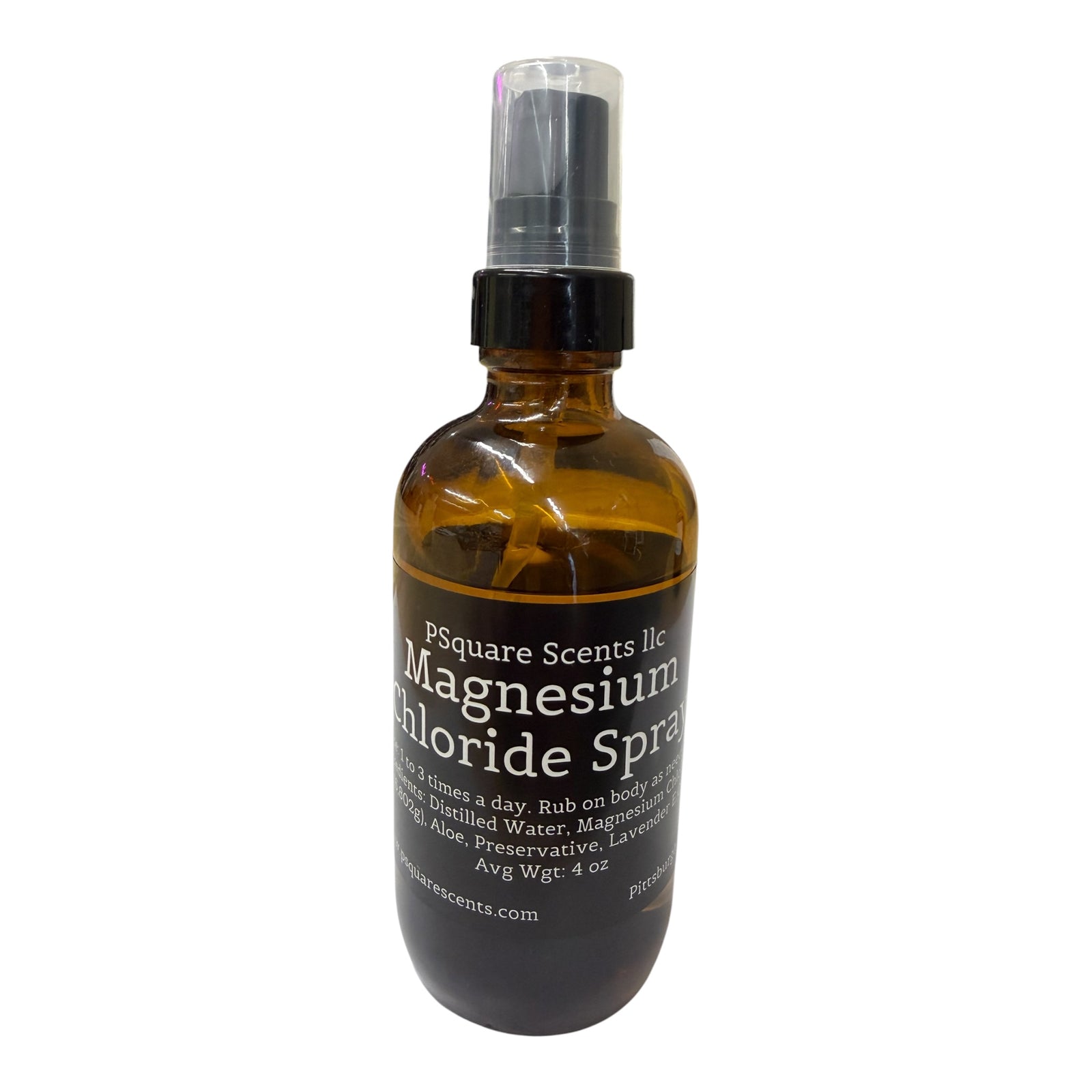 Magnesium Chloride Spray (4oz) | Natural Magnesium Oil Spray for Relaxation, Sleep & Muscle Comfort