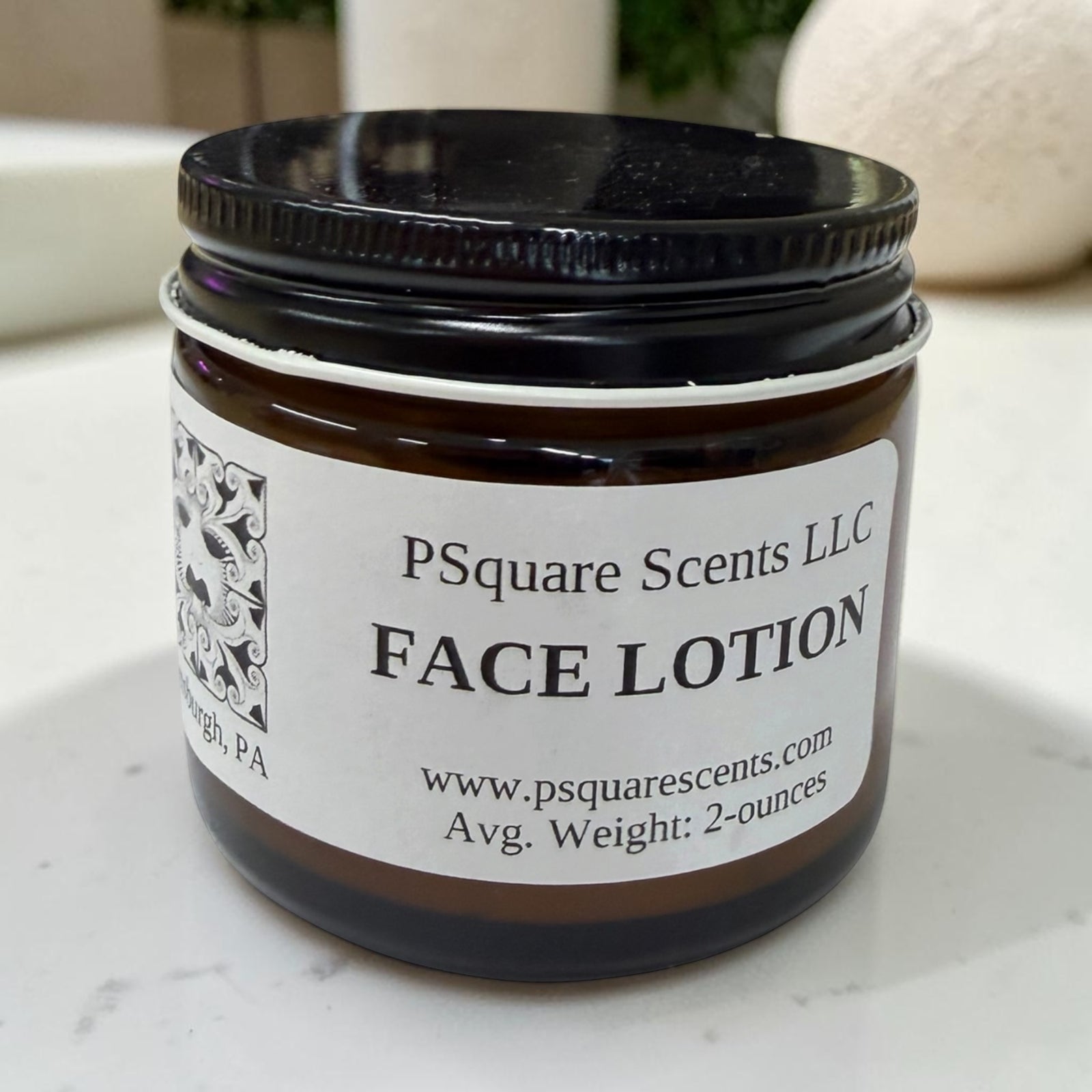 Natural Face Lotion with Hemp Seed Oil & Rosehip Oil (2oz) | Hydrating Facial Moisturizer