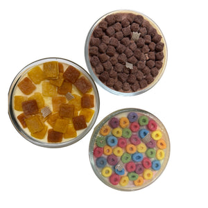 Cereal Bowl Candle | Handmade Soy Wax Novelty Candle | Fruity, Crunch & Cocoa Cereal Scents
