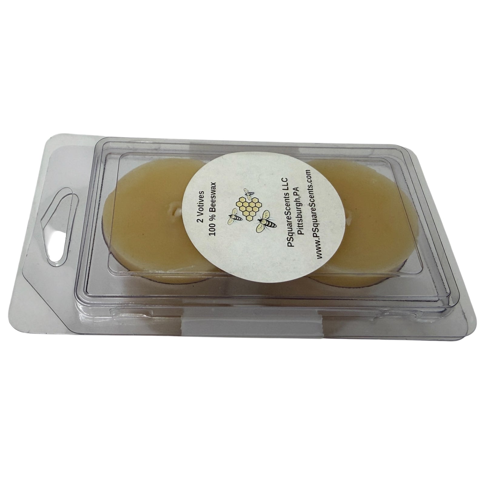 100% Pure Beeswax Votive Candles | Natural Honey Scented Candles | Handmade Pittsburgh Candle