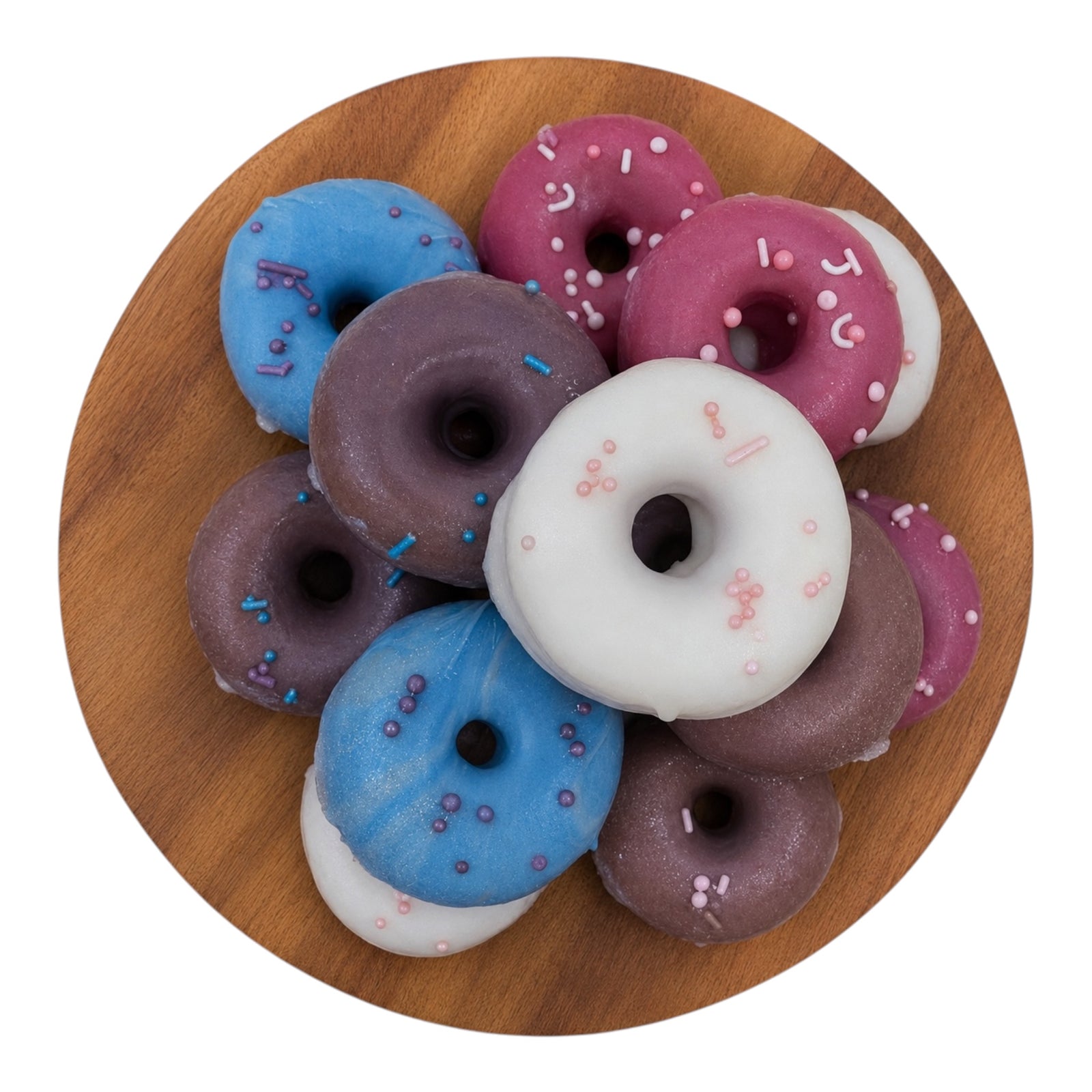 Donut Soap | Handmade Cold Process Soap | Artisan Bath Bar | Moisturizing Soap | 5–5.5 oz | Pink Sugar, Vanilla, Rose & More
