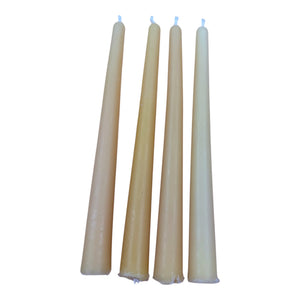 100% Pure Beeswax Taper Candles | Natural Honey Scented Candles