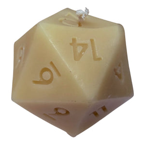 Dice Beeswax Candle | 100% Pure Natural Beeswax Gaming Candle | Handmade Novelty Candle