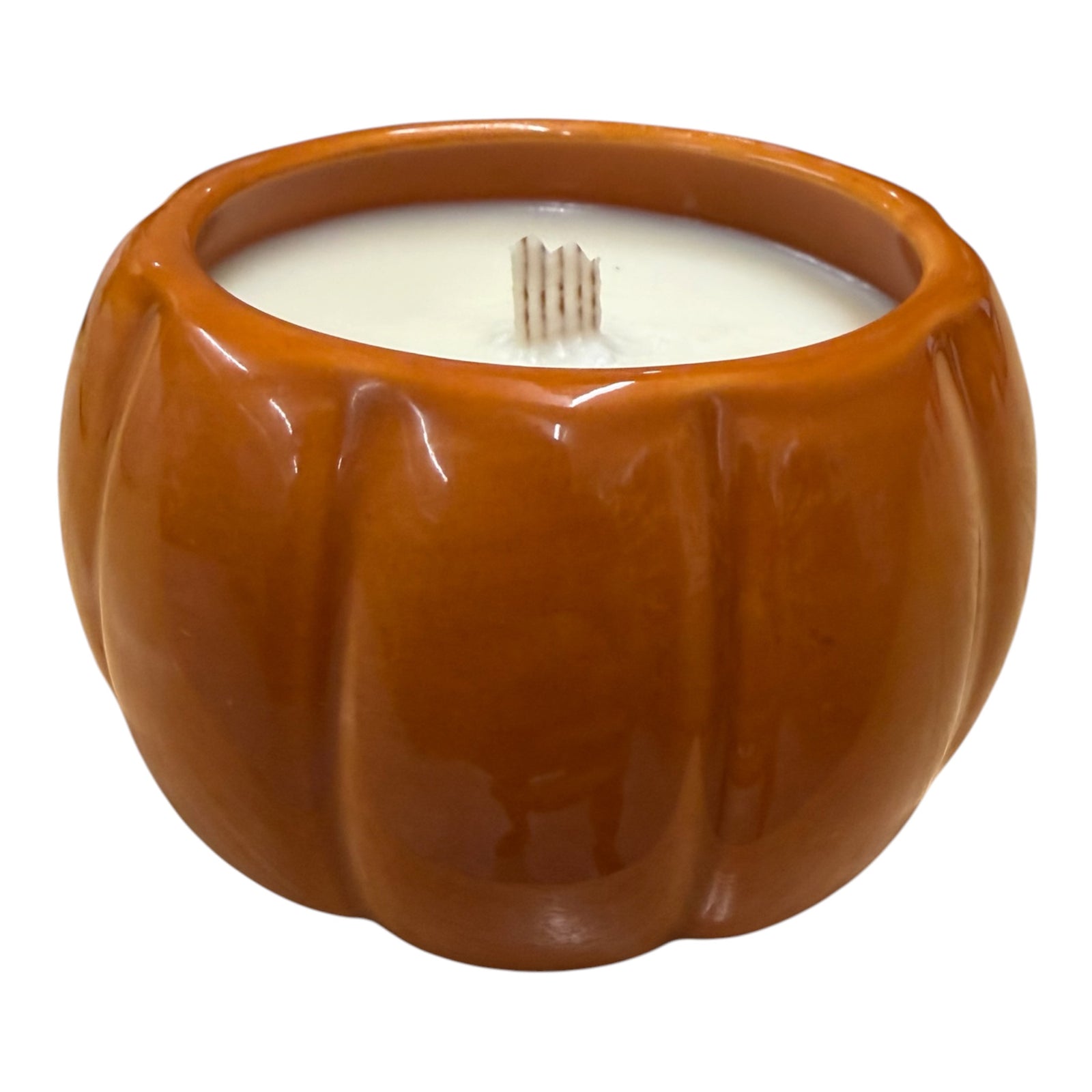 Pumpkin Candle | Ceramic Fall Candle | 7 oz Autumn Soy Candle