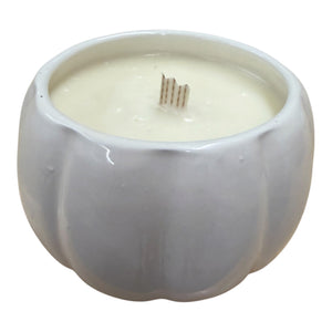 Pumpkin Candle | Ceramic Fall Candle | 7 oz Autumn Soy Candle