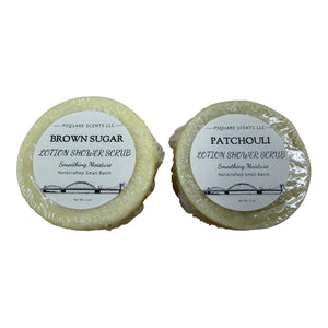 Shower Scrubby Lotion Bar | Exfoliating Sugar Scrub Bar & Moisturizing Body Lotion Bar | Handmade Bath & Body