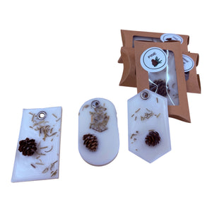 Scented Wax Sachet Ornament for Christmas, Pine or Cinnamon | PSquare Scents