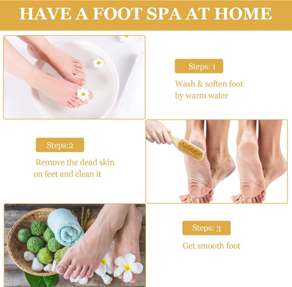 Foot brush with pumice stone