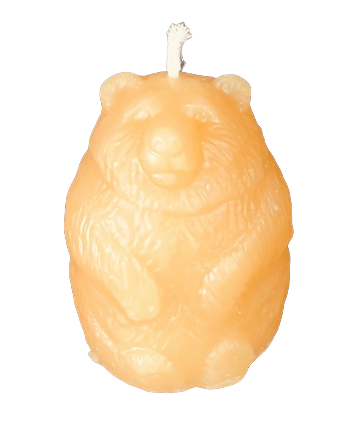 Beeswax - BEAR Pillar  VOTIVE 2.5" Tall, 100% Pure Natural Yellow Beeswax , Long Burning,