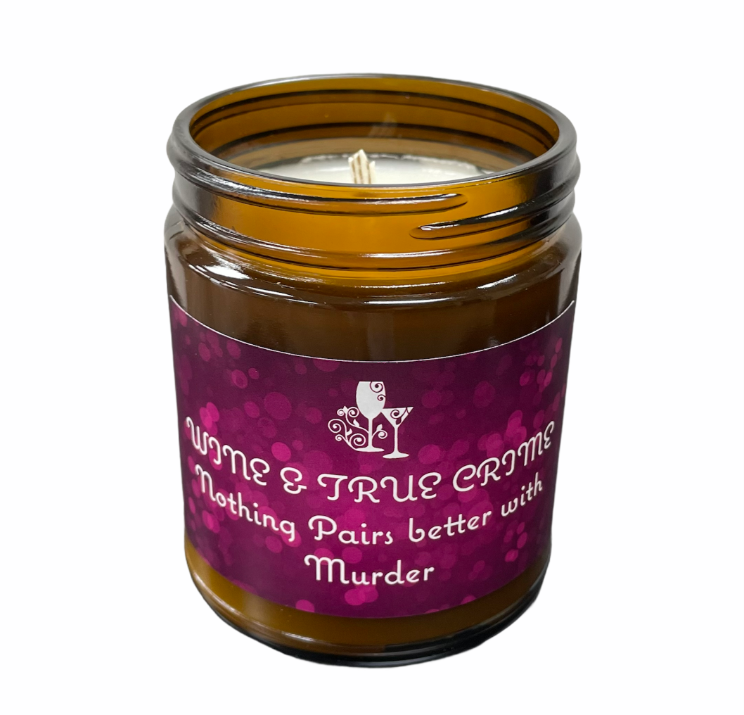 Murder Mystery Candles - Wine & True Crime Nothing Pairs Better with Murder