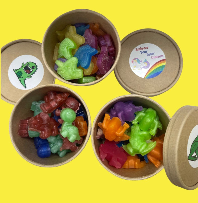 UNICORN - DINOSAUR - FROG SOAPS OR LAVE OR MERMAID BATH DUST