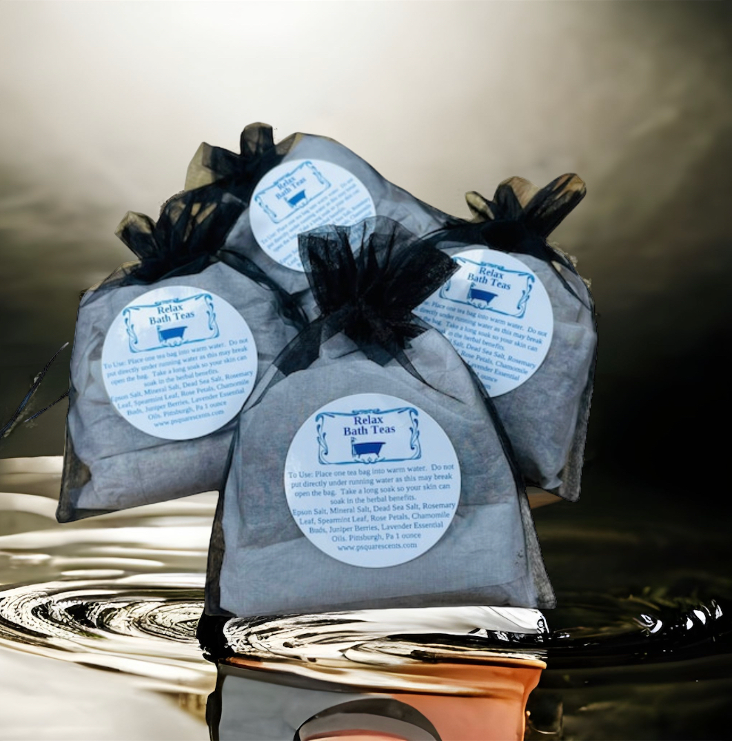 専用 Tea bags and BBW body care items Bath Tea Bags with Spa Salts & Herbs - Soothing - PSquare Scents LLC