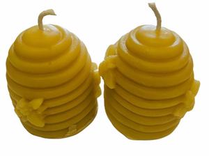 100% Pure Natural Yellow Beeswax Votive Hives