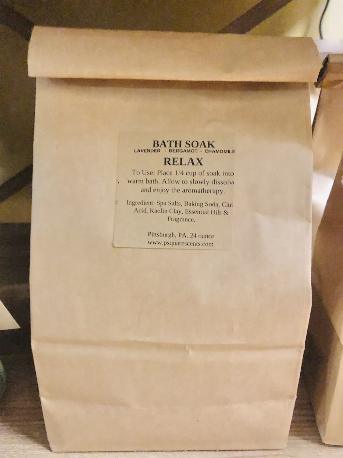 BATH SOAK - RELAX SALTS - 24 ounces