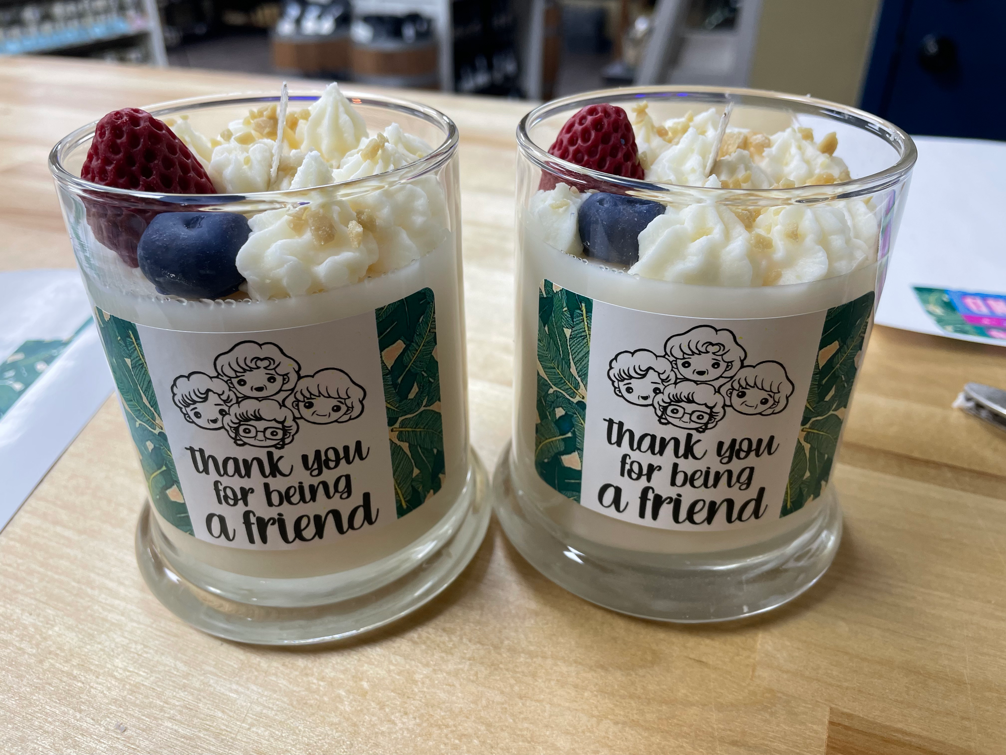 Candle - Dessert Candle - Thank You for Being a Friend